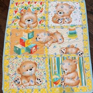 Handmade Baby Bear Quilt
